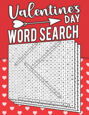 Valentine's Day Word Search: +50 Themed Word Se... B08T8753RH Book Cover