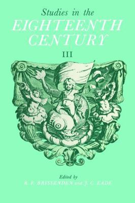 Studies in the Eighteenth Century III: Papers P... 1442652284 Book Cover