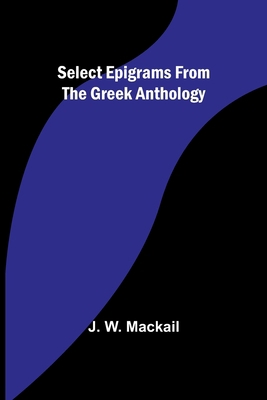 Select Epigrams from the Greek Anthology 9357929320 Book Cover