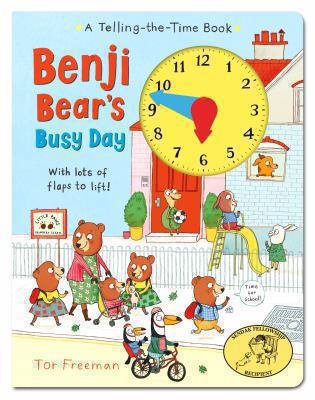Benji Bear's Busy Day: A Telling the Time Book 0230761046 Book Cover