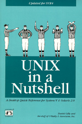 UNIX in a Nutshell: System V Edition: A Desktop... B0041V65QW Book Cover