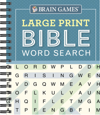 Brain Games - Large Print Bible Word Search (Blue) 1640303820 Book Cover