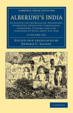 Alberuni's India 2 Volume Set: An Account of th... 1108047211 Book Cover