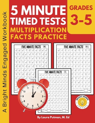 Multiplication Facts Practice 5 Minute Timed Tests B0CZXR31LC Book Cover