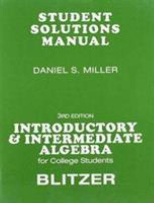 Student Solutions Manual for for Introductory &... 0136031676 Book Cover