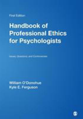 Handbook of Professional Ethics for Psychologis... 0761911898 Book Cover