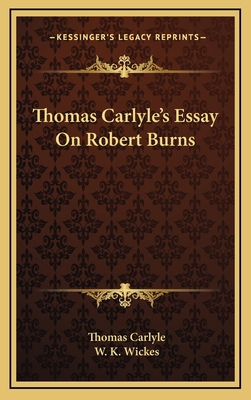 Thomas Carlyle's Essay on Robert Burns 1163464384 Book Cover