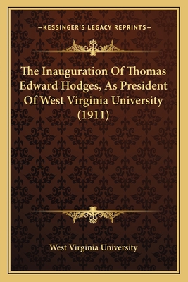 The Inauguration Of Thomas Edward Hodges, As Pr... 1167190432 Book Cover