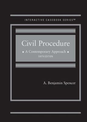 Civil Procedure, A Contemporary Approach (Inter... 1684675499 Book Cover