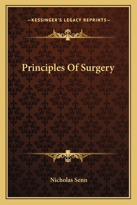 Principles Of Surgery 1163131385 Book Cover