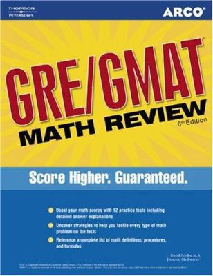 ARCO GRE/GMAT Math Review 6th Edition (Gre Gmat... B00A2PUPPS Book Cover