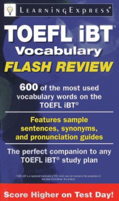 TOEFL IBT Vocabulary Flash Review 1576859584 Book Cover