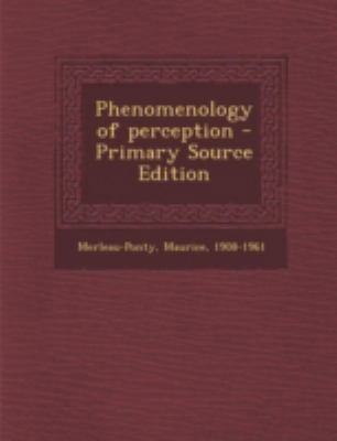 Phenomenology of Perception 129481513X Book Cover