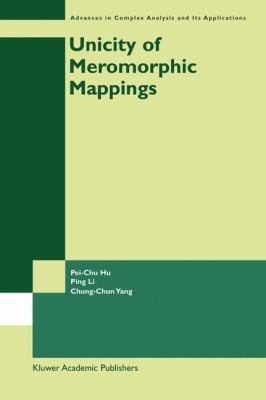 Unicity of Meromorphic Mappings 1402012195 Book Cover