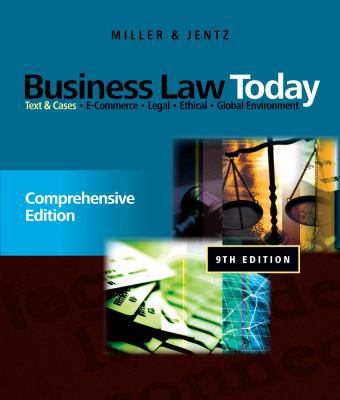 Business Law Today, Comprehensive Edition: Text... 0538452803 Book Cover