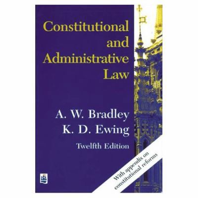 Constitutional and Administrative Law 0582414431 Book Cover