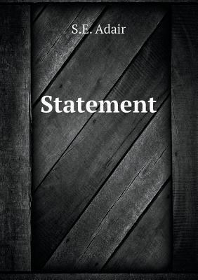 Statement 5518558260 Book Cover