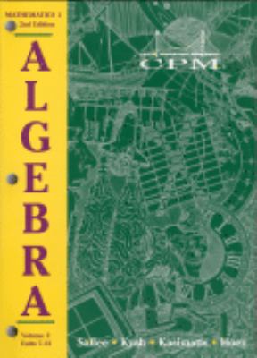 College Preparatory Mathematics 1: Algebra 1 Ve... 1885145675 Book Cover