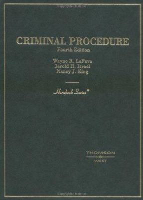 Criminal Procedure 0314152113 Book Cover