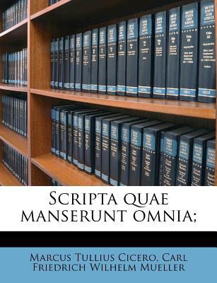 Scripta Quae Manserunt Omnia; [Latin] 117987160X Book Cover