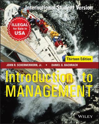 Wiley India Introduction To Management, 13Th Ed... 8126558180 Book Cover