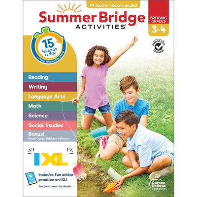 Summer Bridge Activities, Grades 3 - 4 1483872726 Book Cover