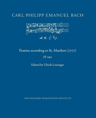 Passion according to St. Matthew (1777) B0BW3GJNFF Book Cover