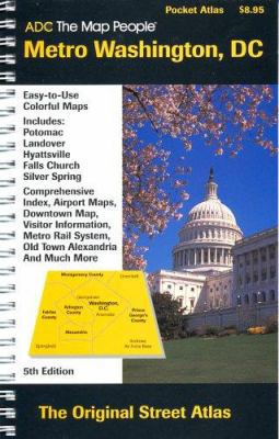 Washington, DC Metro Pocket Atlas 0875303862 Book Cover