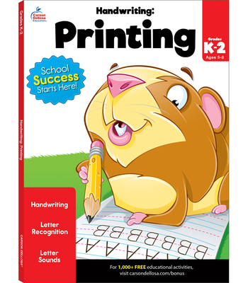 Handwriting: Printing Workbook 1483816427 Book Cover