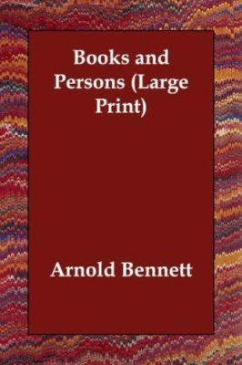 Books and Persons [Large Print] 1406832960 Book Cover