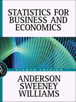 Statistics for Business and Economics 0324066716 Book Cover