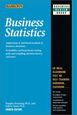 Business Statistics (Barron's Business Review S... 0764119834 Book Cover