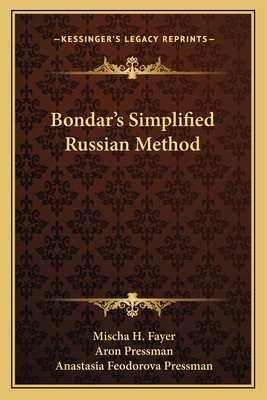 Bondar's Simplified Russian Method 1163806099 Book Cover