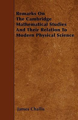 Remarks On The Cambridge Mathematical Studies A... 1445591871 Book Cover