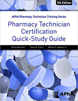 Pharmacy Technician Certification Quick Study G... 1582123209 Book Cover