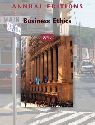 Annual Editions: Business Ethics 09/10 0073528552 Book Cover