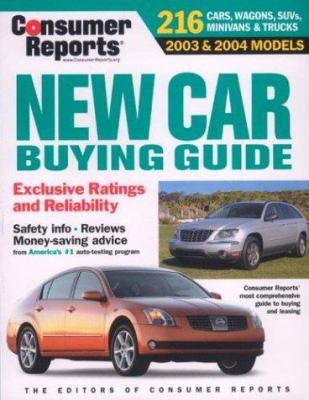 Consumer Reports New Car Buying Guide 0890439761 Book Cover