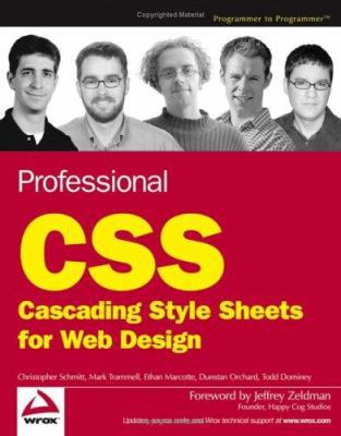Professional CSS / Cascading Style Sheets for W... 0764588338 Book Cover