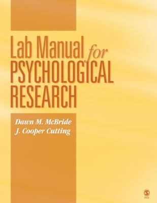 Lab Manual for Psychological Research 1412962854 Book Cover