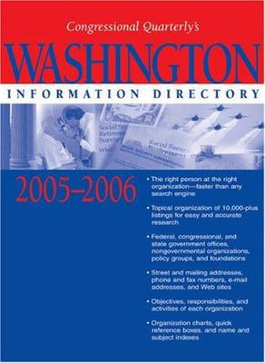 Washington Information Directory 2005-2006 156802973X Book Cover
