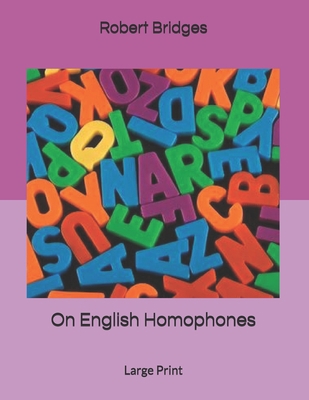 On English Homophones: Large Print B085RKH2ML Book Cover