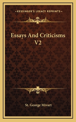 Essays and Criticisms V2 1163528633 Book Cover