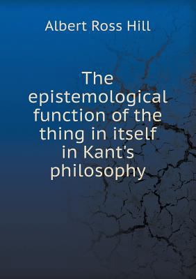 The epistemological function of the thing in it... 551846410X Book Cover