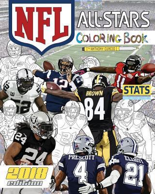 Paperback NFL All Stars 2018: The Ultimate Football Coloring, Stats and Activity Book for Adults and Kids! Book