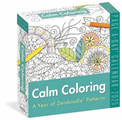 Calm Coloring Page-A-Day(r) Calendar 2025: A Ye... 1523526408 Book Cover