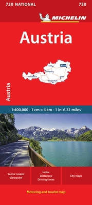Michelin Austria Road and Tourist Map 2067171720 Book Cover
