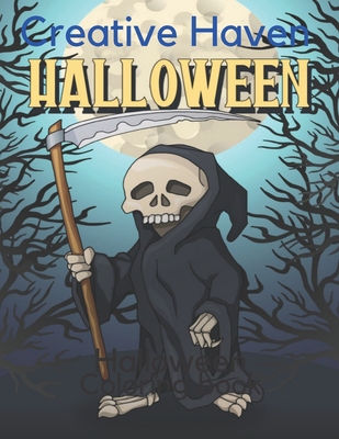 Creative Haven Halloween Coloring Books: 40 Uni... B08L1C1Q5R Book Cover