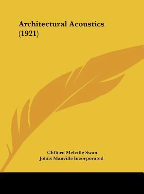 Architectural Acoustics (1921) 1161731768 Book Cover