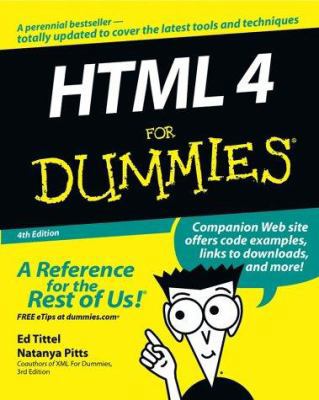 HTML 4 for Dummies 0764519956 Book Cover