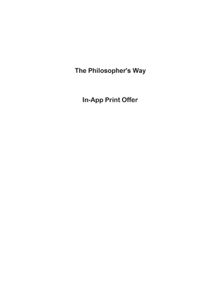 The Philosopher's Way: Thinking Critically Abou... 0134182367 Book Cover